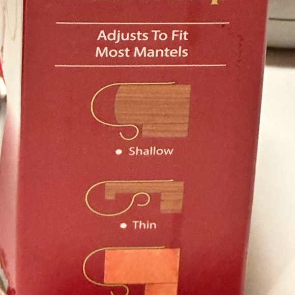 The Original MantleClip Christmas Stocking
Holder 4-Count Bright Red - Picture 4 of 6